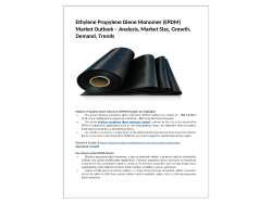 Ethylene Propylene Diene Monomer (EPDM) Market  Estimated to Experience a Hike in Growth by 2027