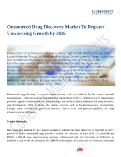 Outsourced Drug Discovery Market Revenue Growth Predicted by 2026