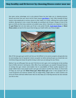 Stay healthy and fit forever by choosing fitness center near me (1)