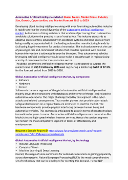 Automotive Artificial Intelligence Market Global Trends, Market Share, Industry Size, Growth, Opportunities, and Market Forecast 2019 to 2029