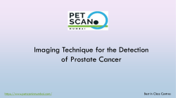 Imaging Technique for the Detection of Prostate Cancer