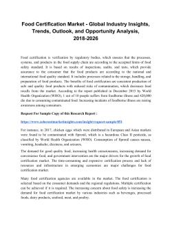 Food Certification Market