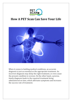 How A PET Scan Can Save Your Life