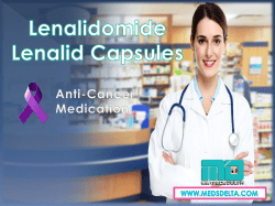 Buy Lenalid 10mg Capsules | Lenalidomide 10mg Price in India | Generic Lenalidomide Wholesaler (来那度胺批发商) 