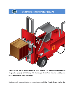 Global Forklift Trucks Market
