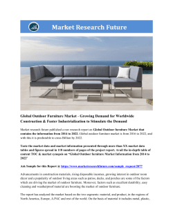 Outdoor Furniture Market Research Report - Global Forecast till 2025