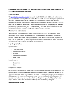 Gamification education market