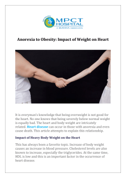 Anorexia to Obesity- Impact of Weight on Heart