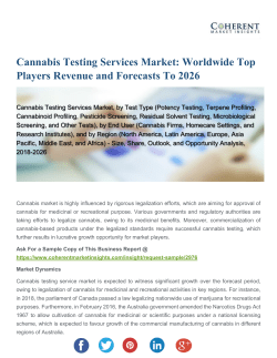 Cannabis Testing Services Market: Worldwide Top Players Revenue and Forecasts To 2026