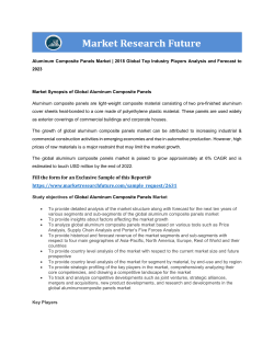 Global Aluminum Composite Panels Market Research Report &ndash; Forecast to 2022