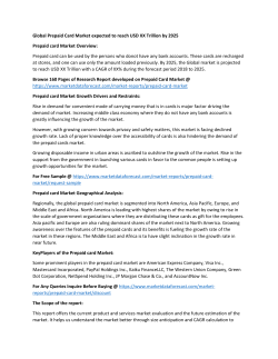 Prepaid Card Market 