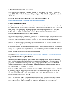  Prepaid Card Market