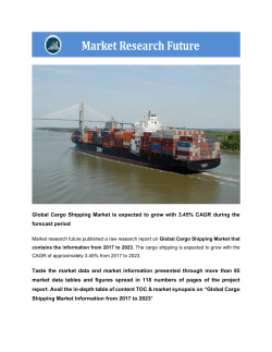 Cargo Shipping Market Research Report - Global Forecast till 2025