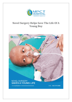 Novel Surgery Helps Save The Life Of A Young Boy