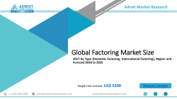 Global Factoring Market 2019-2025 Analysis by Financial Process, Modern Forms, Specialized Factoring, Risks & Benefits, Company Profiles & Business Opportunities