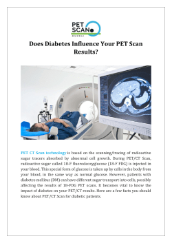 Does Diabetes Influence Your PET Scan Results
