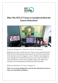 Why The PETCT Scan is Considered Best for Cancer Detection