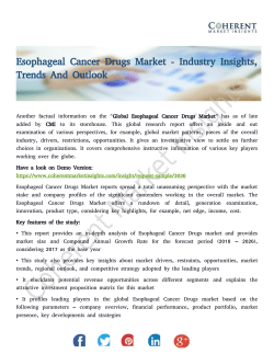 Esophageal Cancer Drugs Market
