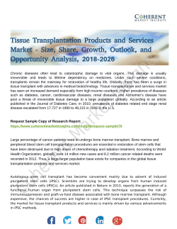 Tissue Transplantation Products and Services Market