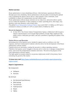 Route Optimization Software Market