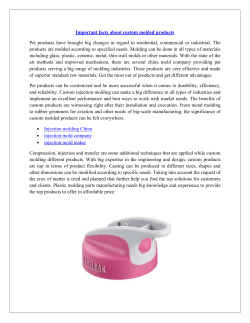Important Facts About Custom Molded Products for molds-china.com