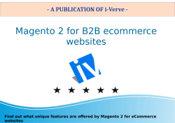 Magento 2 for B2B eCommerce solutions