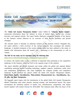 Sickle Cell Anemia Therapeutics Market