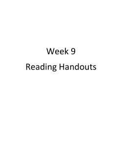 Reading Handouts