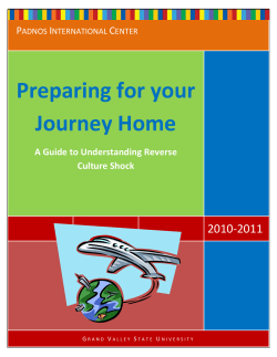 Preparing for your Journey Home