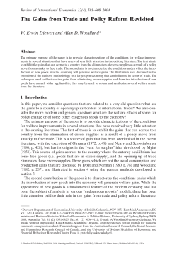 The Gains from Trade and Policy Reform Revisited