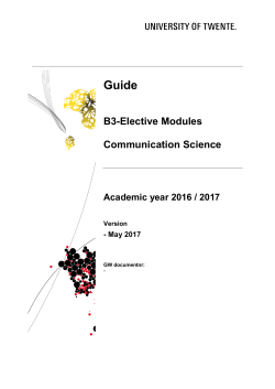 B3-Elective Modules Communication Science