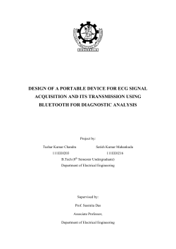 design of a portable device for ecg signal acquisition