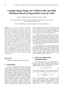 3.1 MSK SDM Pulse Shaper