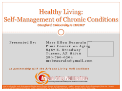 (CDSMP) Community Powerpoint - Arizona Living Well Institute