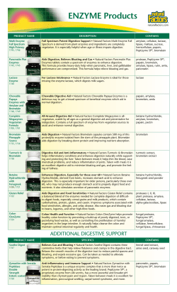 ENZYME Products - Enzymes By TAI