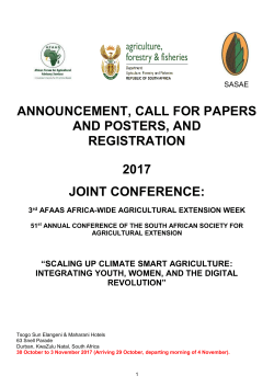 Announcement call for papers registration joint - RESCAR-AOC
