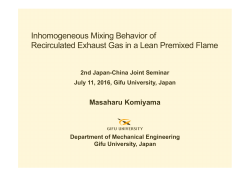 Inhomogeneous Mixing Behavior of Recirculated Exhaust Gas in a