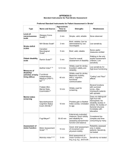 APPENDIX DStandard Instruments for Post
