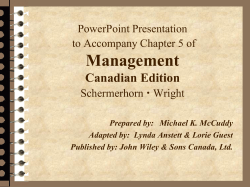 Chapter 5: Global Dimensions of Management