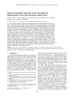Impact of atmospheric deposition on the contrasting iron