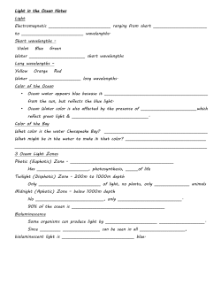 2. Light in Ocean Student Fill-in