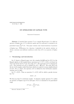 On operators of Saphar type
