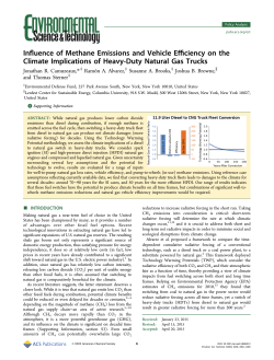 The Climate impacts of natural gas trucks