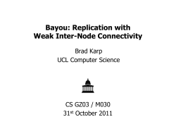 Bayou: Replication with Weak Inter