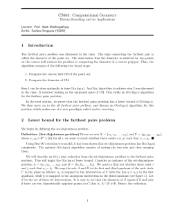 CS663: Computational Geometry 1 Introduction 2 Lower bound for