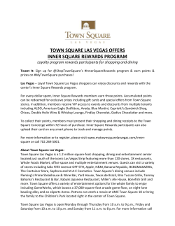 Town Square las vegas OFFERS INNER SQUARE REWARDS