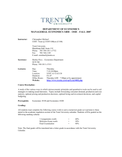 Econ340H-OSH-FA07 - Trent University
