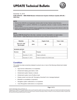 UPDATE Technical Bulletin