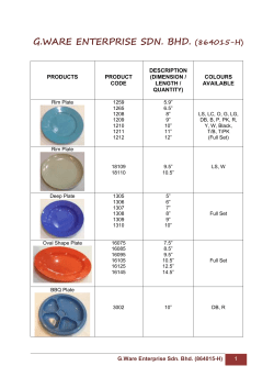 products info - G.WARE ENTERPRISE SDN. BHD.