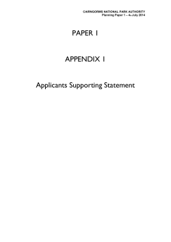 The vote was as follows - Cairngorms National Park Authority